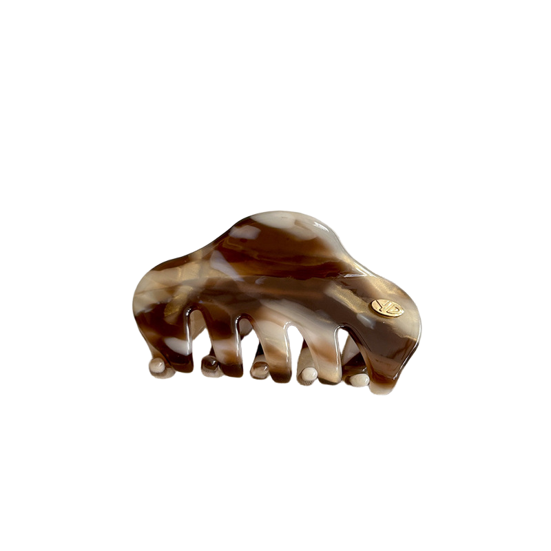 Caramel Swirl – Mini Hair Claw Clip